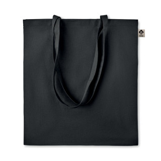 ZIMDE COLOUR Organic-Cotton Einkaufstasche, schwarz