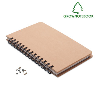 GROWNOTEBOOK™ Notizbuch Kiefersamen, beige