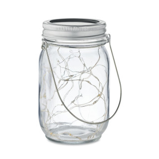 POT LAMP Solar-Licht im Glas, transparent