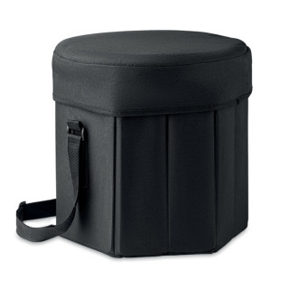 SEAT & DRINK Klappbarer Hocker/Tisch, schwarz