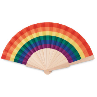 BOWFAN Fächer regenbogenfarbig, bunt