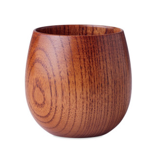 OVALIS Becher Eichenholz 250 ml, holzfarben