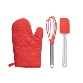 DATEKI Backzubehör-Set, dunkelrot