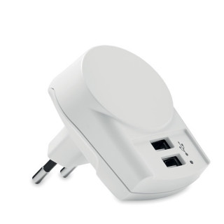 EURO USB CHARGER 2XA Skross Euro USB-Ladegerät, weiß