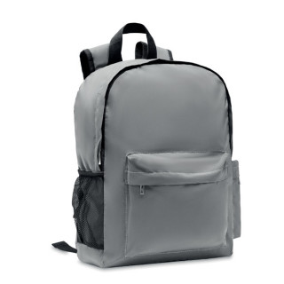 BRIGHT BACKPACK Reflektierender Rucksack 190T, mattsilber