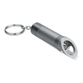 LITOP Schlüsselring aus Metall, steingrau