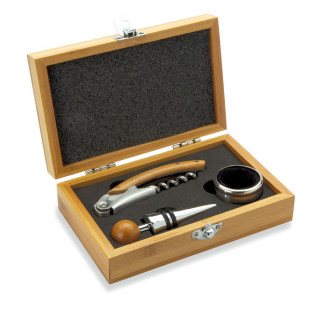 SONOMA Wein-Set in Bambus-Box, holz