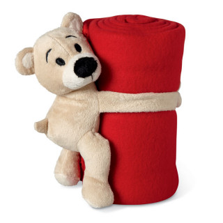 MANTA Kinder-Fleece-Decke, rot