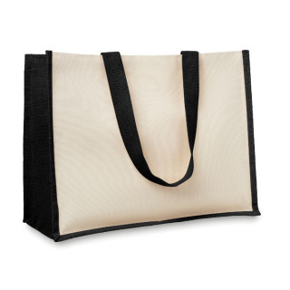 CAMPO DE FIORI Jute/Canvas Shopper , schwarz