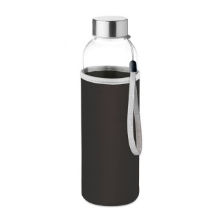 UTAH GLASS Trinkflasche Glas 500 ml, schwarz