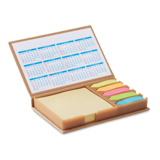 MEMOCALENDAR Notizzettelhalter mit Kalender, beige