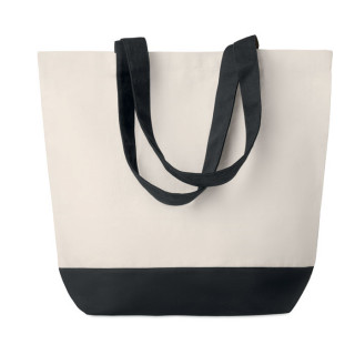 KLEUREN BAG Shopping Tasche Canvas, schwarz