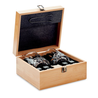 INVERNESS Whisky Set in Bambus Box, holz