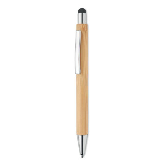 BAYBA Druckkugelschreiber mit Stylus, holz