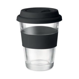 ASTOGLASS Glas Becher 350 ml, schwarz