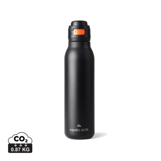 Nordic Drift Trail einwandige RCS Wasserflasche 750ml, schwarz