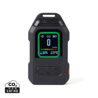 Nordic Drift Everest tragbarer CO-Detektor mit LED & Alarm, schwarz