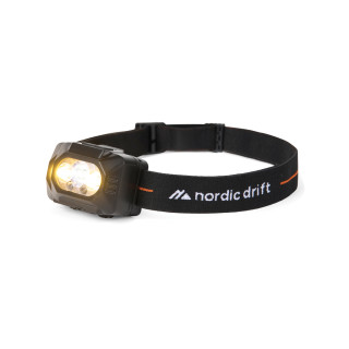 Nordic Drift Everest High-Performance Stirnlampe Dual-Power, schwarz