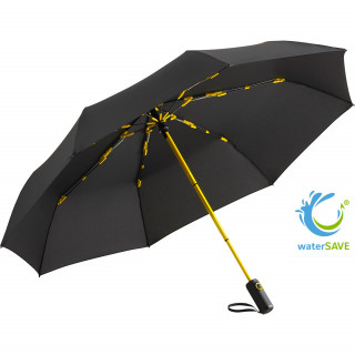 Oversize-Taschenschirm FARE® AOC Colorline, schwarz-gelb