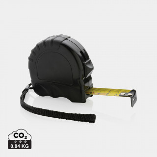 5m/19mm Maßband aus RCS recyceltem Kunststoff, schwarz