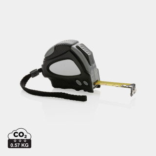 Auto-Stop-Maßband aus recyceltem Kunststoff, 3m/16mm, schwarz