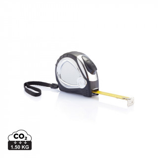 5m/19mm Verchromtes Auto Stopp Maßband, schwarz