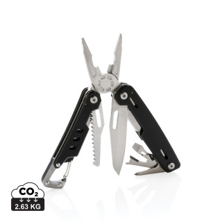 Solid Multitool mit Karabiner, schwarz