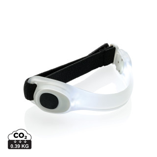Sicherheitsband mit LED, weiß, schwarz