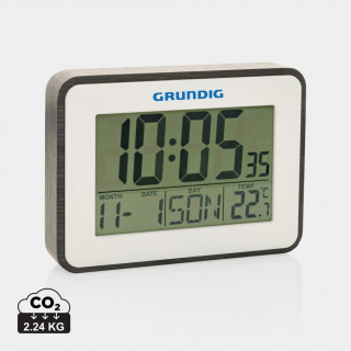 Grundig Thermometer, Wecker und Kalender, weiß