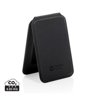 Magstand magnetische Handytasche mit Ständer aus RCS rec. PU, schwarz