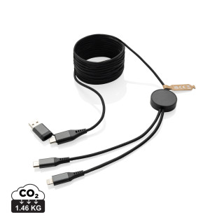 Terra 3 Meter 4-in-1-Kabel aus RCS recyceltem PET, grau