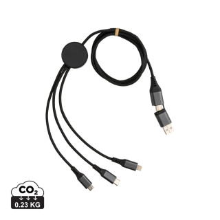 Terra 60W 120cm 6-in-1-Kabel aus RCS recyceltem Aluminium, grau
