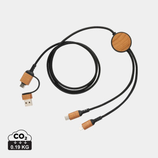 Ohio 6-in-1-Kabel aus RCS zertifiziert recyceltem Kunststoff, schwarz