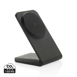 VoltPerch 15W magnetischer Wireless Charger aus RCS rec. ABS, schwarz