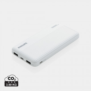 Philips 10.000 mAh Slim Powerbank, weiß