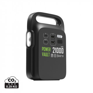 Power Vault 21.000mAh tragbare Powerstation aus RCS rPlastik, schwarz