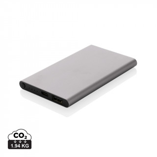 4.000mAh Type-C Powerbank aus RCS recyeltem ABS & Aluminium, anthrazit