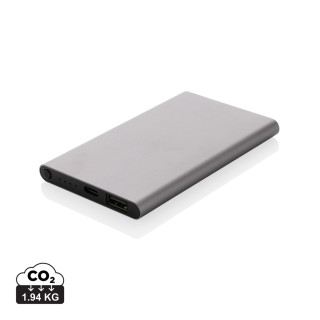 4.000mAh Type-C Powerbank aus RCS recyeltem ABS & Aluminium, anthrazit