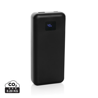 Gridley 20.000mAh 65W Laptop Powerbank aus RCS rPlastik, schwarz