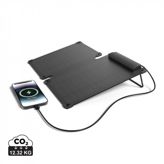 Solarpulse 10W tragbares Solarmodul aus RCS rPlastik, schwarz