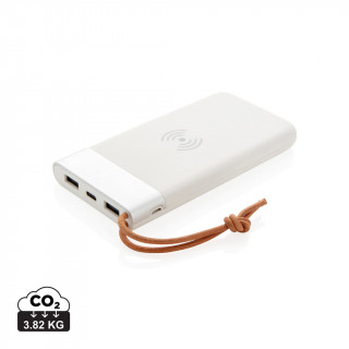 Aria 8.000 mAh 5W Wireless Charging Powerbank, weiß
