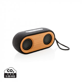 Bamboo X doppelter Lautsprecher, schwarz, braun