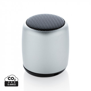 Kabelloser Mini-Lautsprecher aus Aluminium, silber