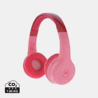 Motorola JR 300 kids wireless safety headphone, rosa