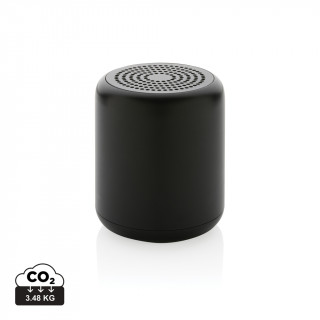 5W Wireless Speaker aus RCS recyceltem Kunststoff, schwarz