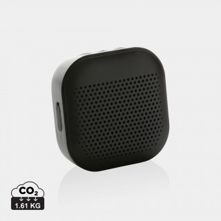 Soundbox 3W Lautsprecher aus RCS recyceltem Kunststoff, schwarz