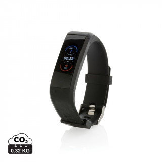 Sense Fit Tracker aus RCS recyceltem TPU mit Pulsmesser, schwarz