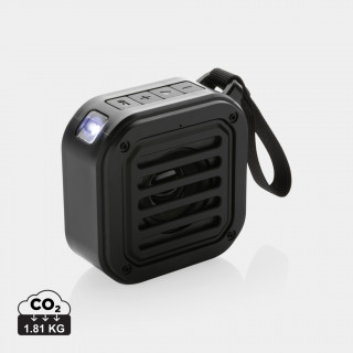 3W kabelloser Sunwave Solar-Lautsprecher aus RCS Kunststoff, schwarz