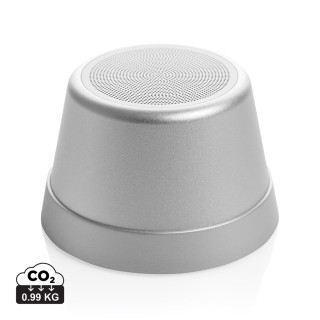 Nivio magnetischer 5W-Speaker aus RCS recyceltem Aluminium, silber