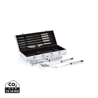 Grillset Profi, silber, schwarz